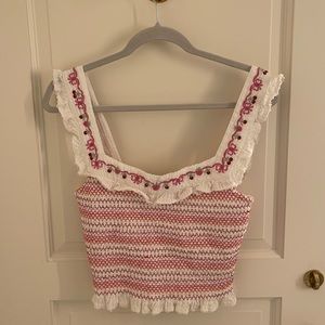 Loveshack Fancy tank size M! Beautiful and brand new never worn